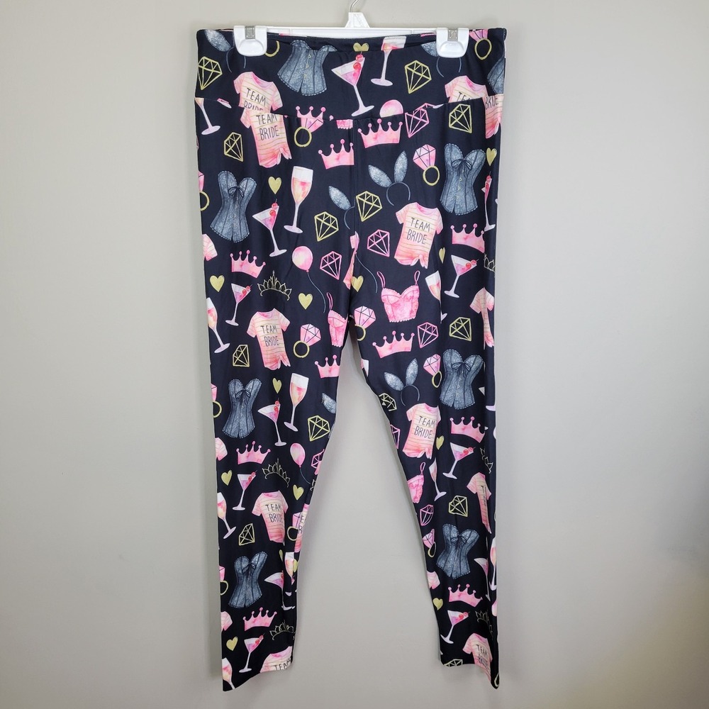 JAAM Team Bride Polyester Spandex‎ Ankle Leggings Extended Tall And Curvy